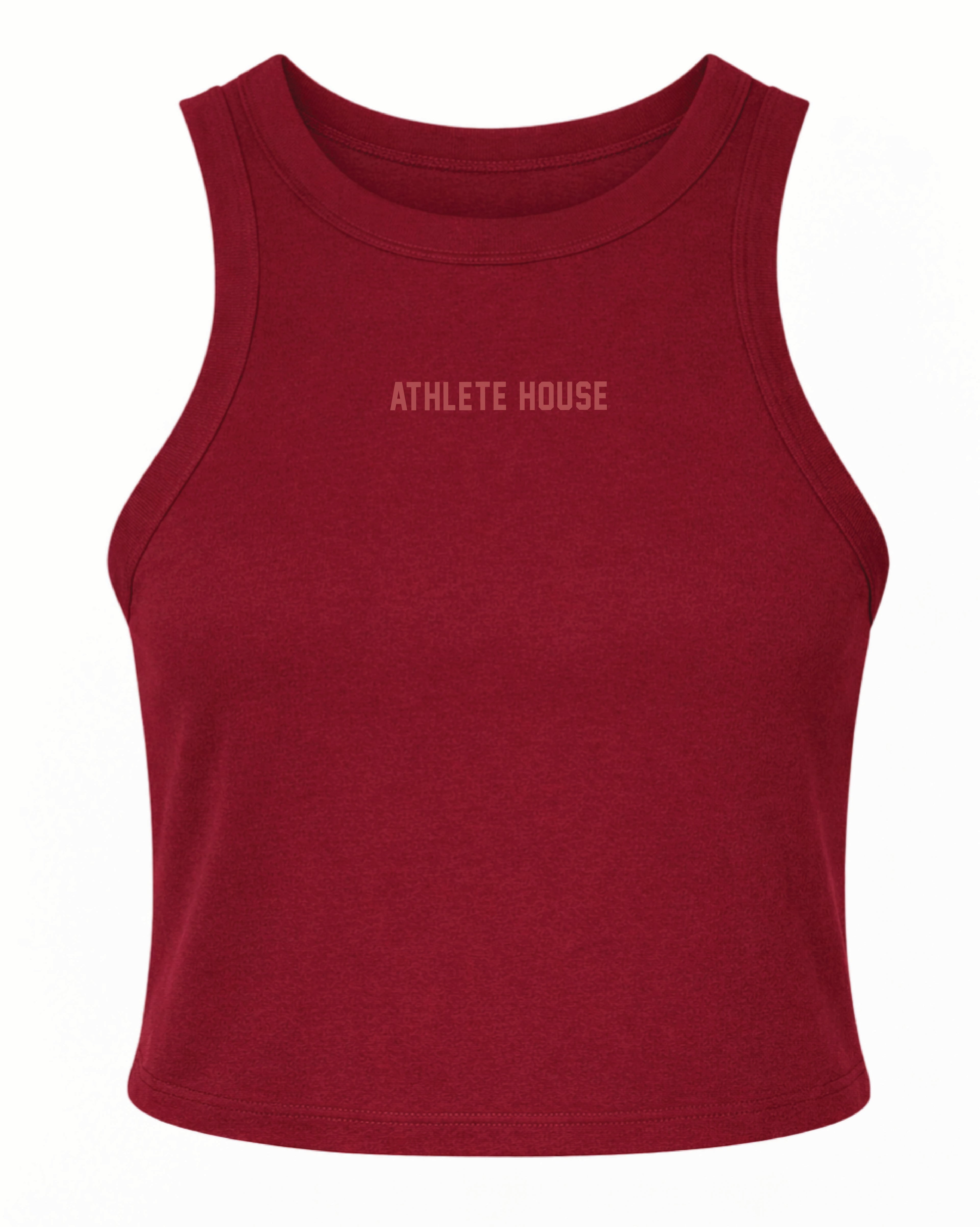 Essential Racer Tank - Maroon